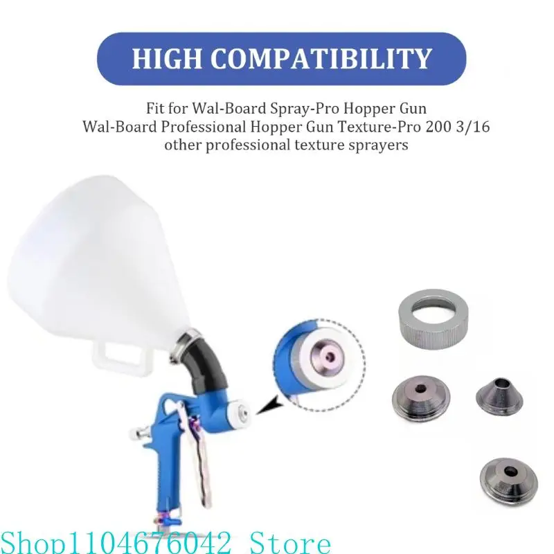 

Texture Sprayer Orifice Tip Set for Wal-Board Drywall Texture Hoppers Guns 3 Nozzle Tips Drywall Texture Hoppers Guns Tips