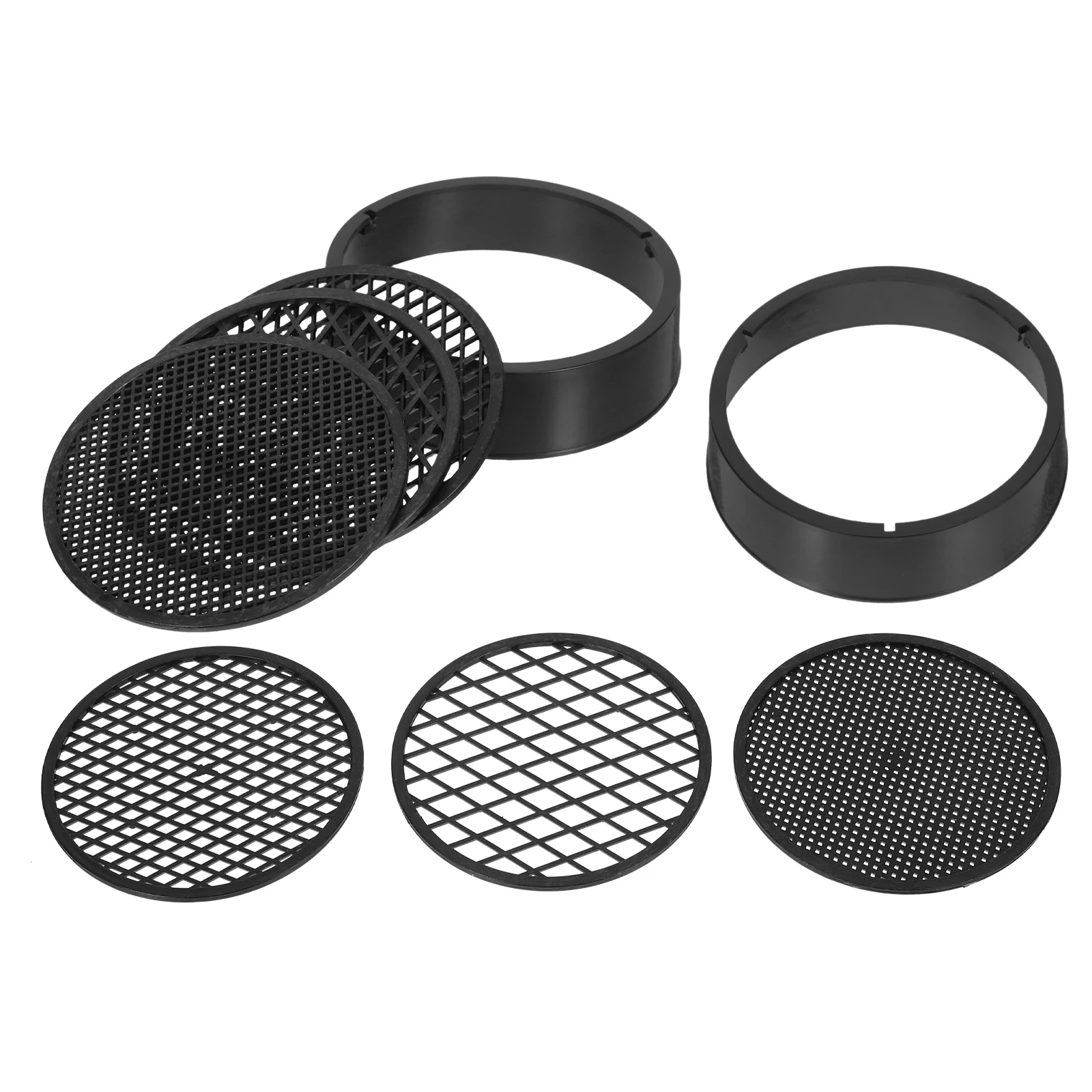 

2Sets Soil Sieve Set Premium Plastic Garden Sifting Pan for Balcony Mini Garden Compost Tool Lightweight Portable with Coarse