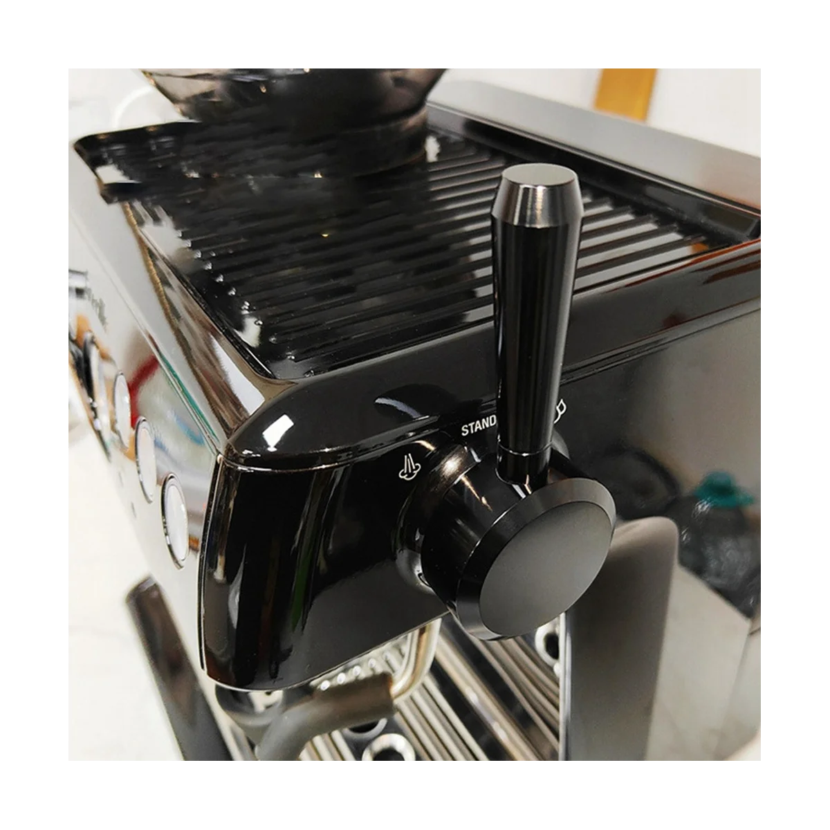 เหมาะสําหรับ Rich 870/875/876 เครื่องชงกาแฟ Steam SWITCH KNOB Handle เปลี่ยน Steam Rod สีดํา