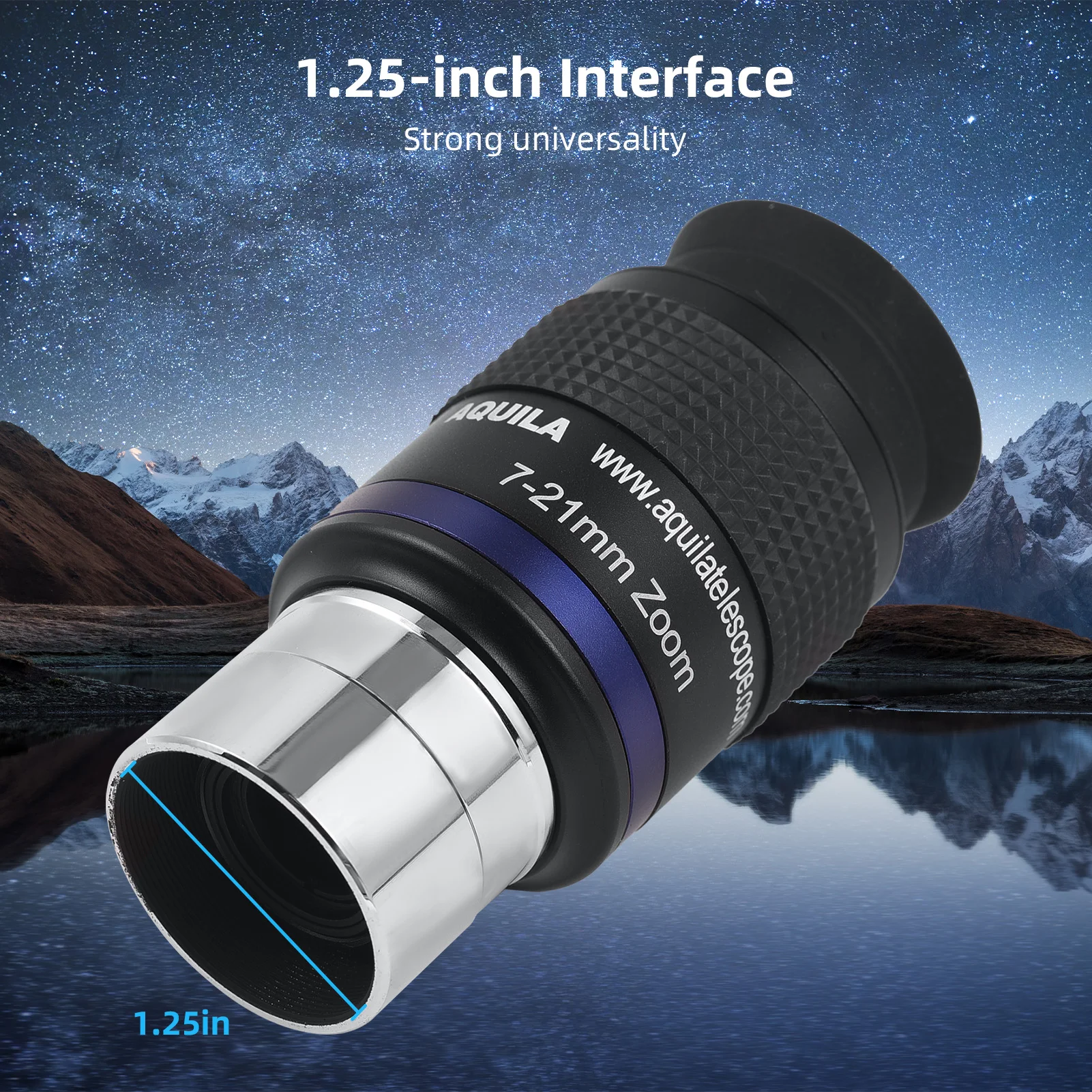 望遠鏡接眼レンズ-フルメタル-7-21-ズーム接眼レンズ-高倍率-天体望遠鏡アクセサリー-星見-多層