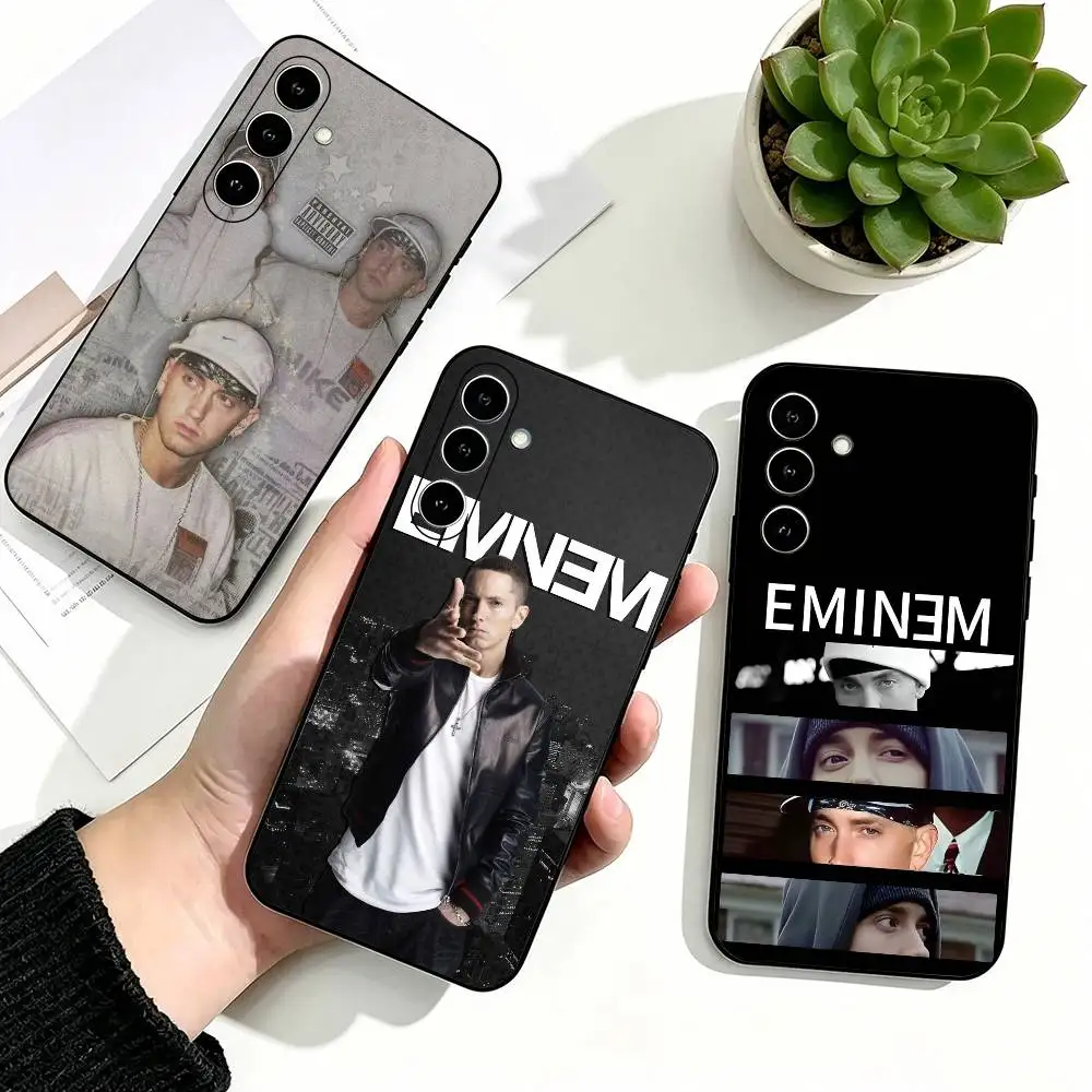 E-Eminem Popular Rapper New  Phone Case Black Silicone Soft For Samsung Galaxy A73,A72,A71,A70,A53,A52,A51