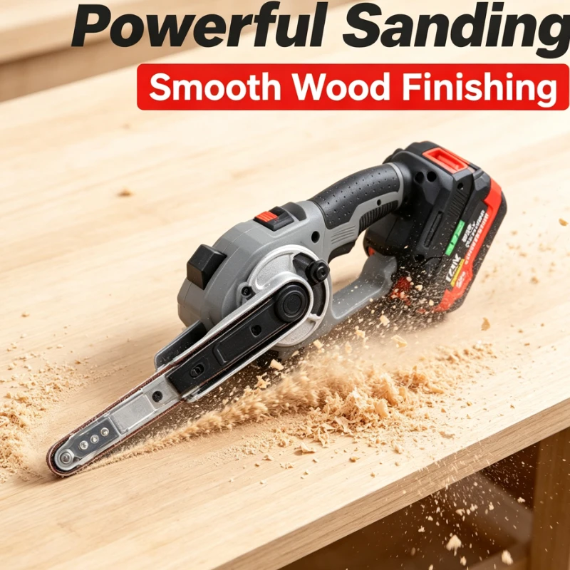 Lithium battery wireless belt sander hand-held polishing sander small woodworking mini mold electric file sander