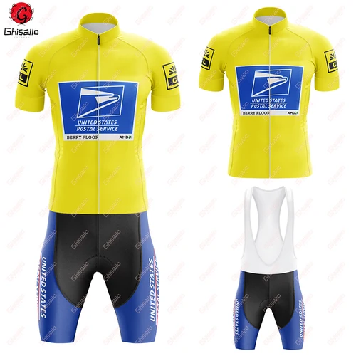 Imagen 1 del producto Conjunto de equipo de ciclismo Retro para hombre, camiseta de ciclismo, pantalones cortos, secado rápido, ropa de bicicleta, nuevo