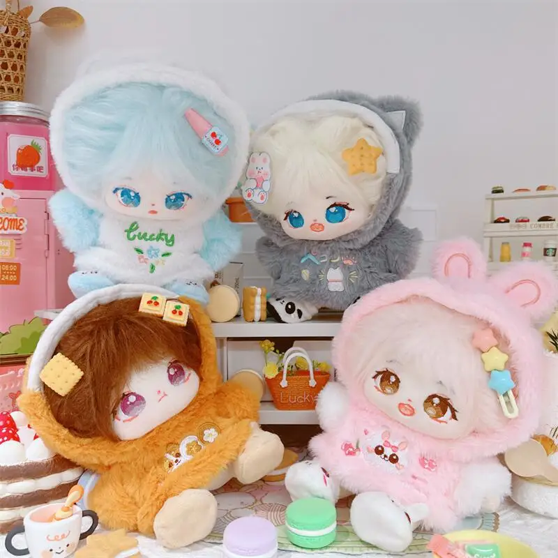 For 20cm Doll Clothes Outfit Warm Coat Fox Dog Animal Dress Up Doll Accessories Cultivate Hands-on Ability Children's Gift Toys