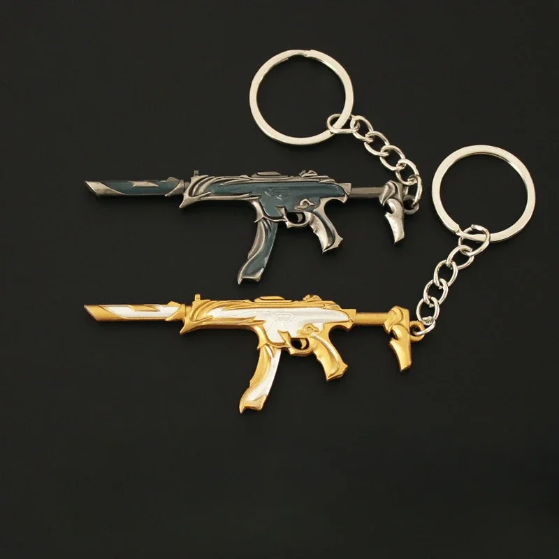 Valorant Keychains Pendant 8cm Forsaken Gold Spectre Anime Game Peripheral  Agents Weapon Model Gifts Toys Children