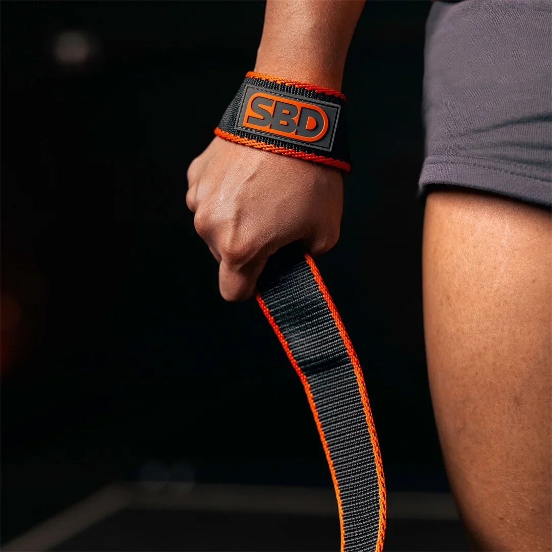 

SB 1-Figure Weightlifting Straps Gym Equipment Anti-Slip Gym Straps Thickened Powerlifting Gloves CrossFit Gear
