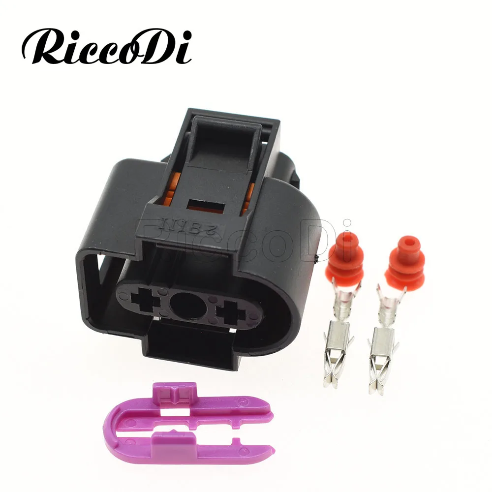 1-20 Sets 1J0973202 2 Pin Washer Fluid Sensor Plug Coolant Tank Reservoir Connector Socket for Audi VW Jetta Golf 1J0 973 202