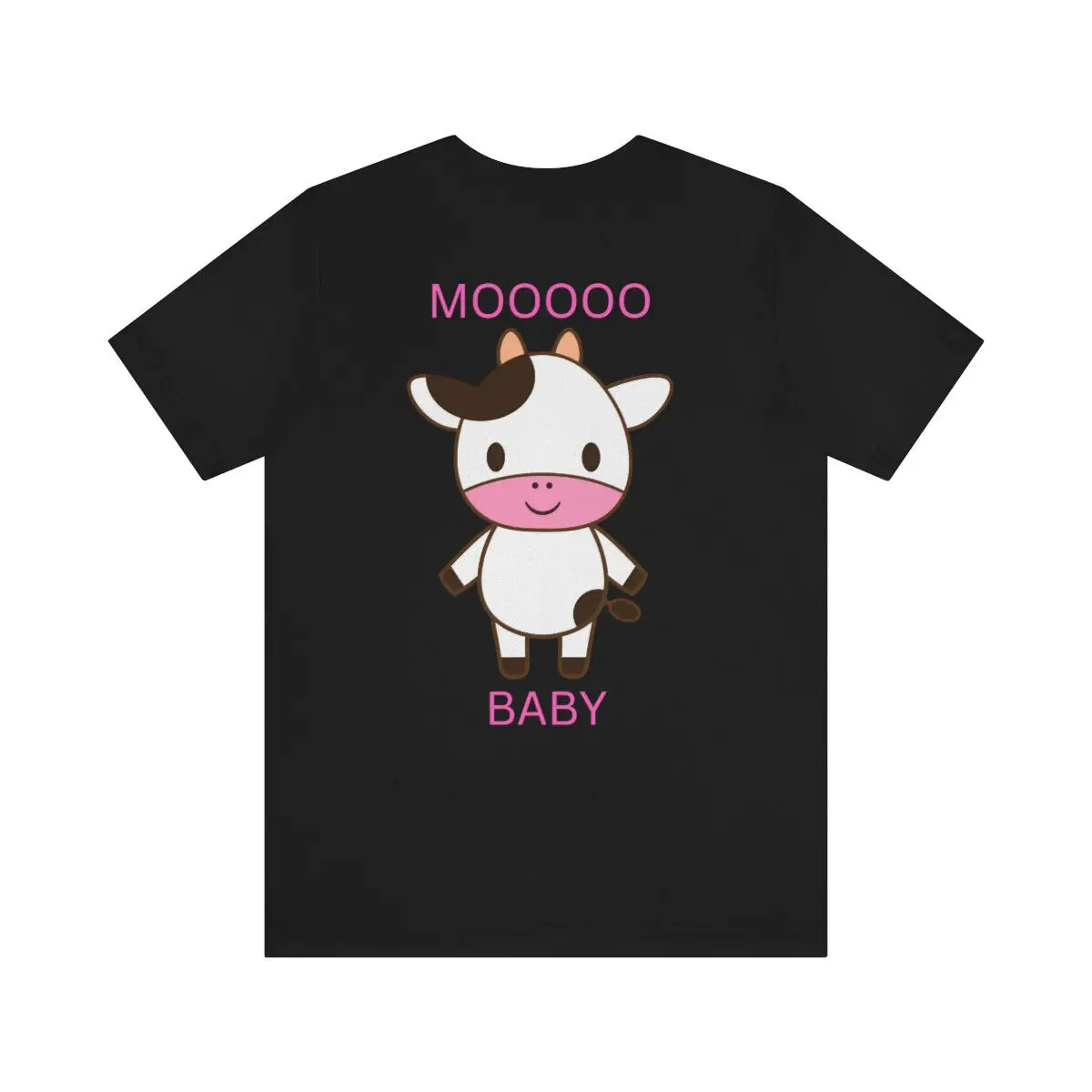 

Unisex Jersey Short Sleeve Tee Mooooo Baby Cute Cow Shirt - Helps Animals