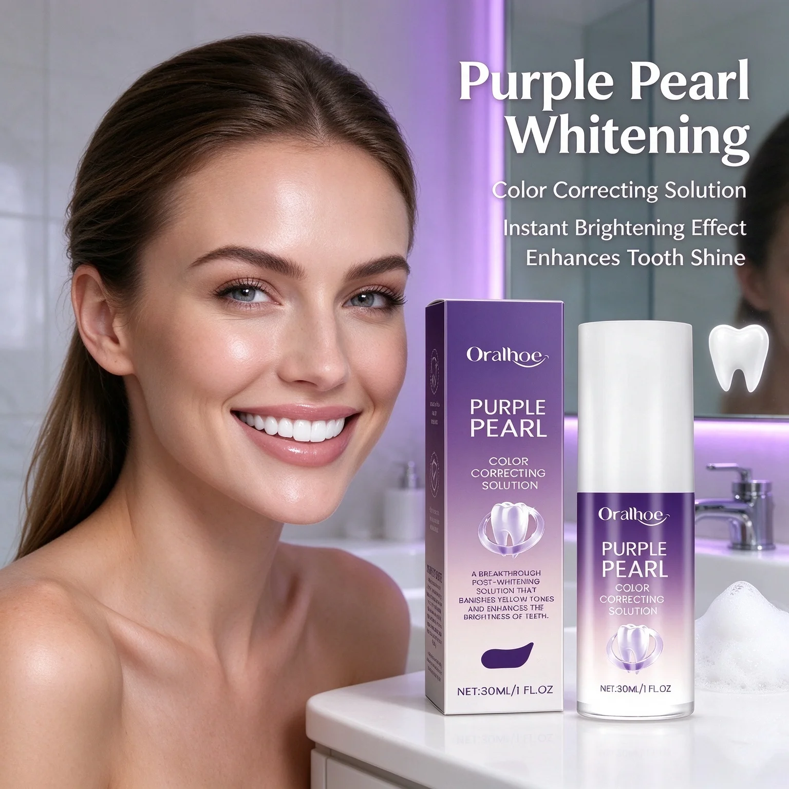 Purple Care Toothpaste - Teeth Cleaning, Oral Hygiene Protection, Long - Lasting Fresh Breath & Daily Dental Care Toothpaste