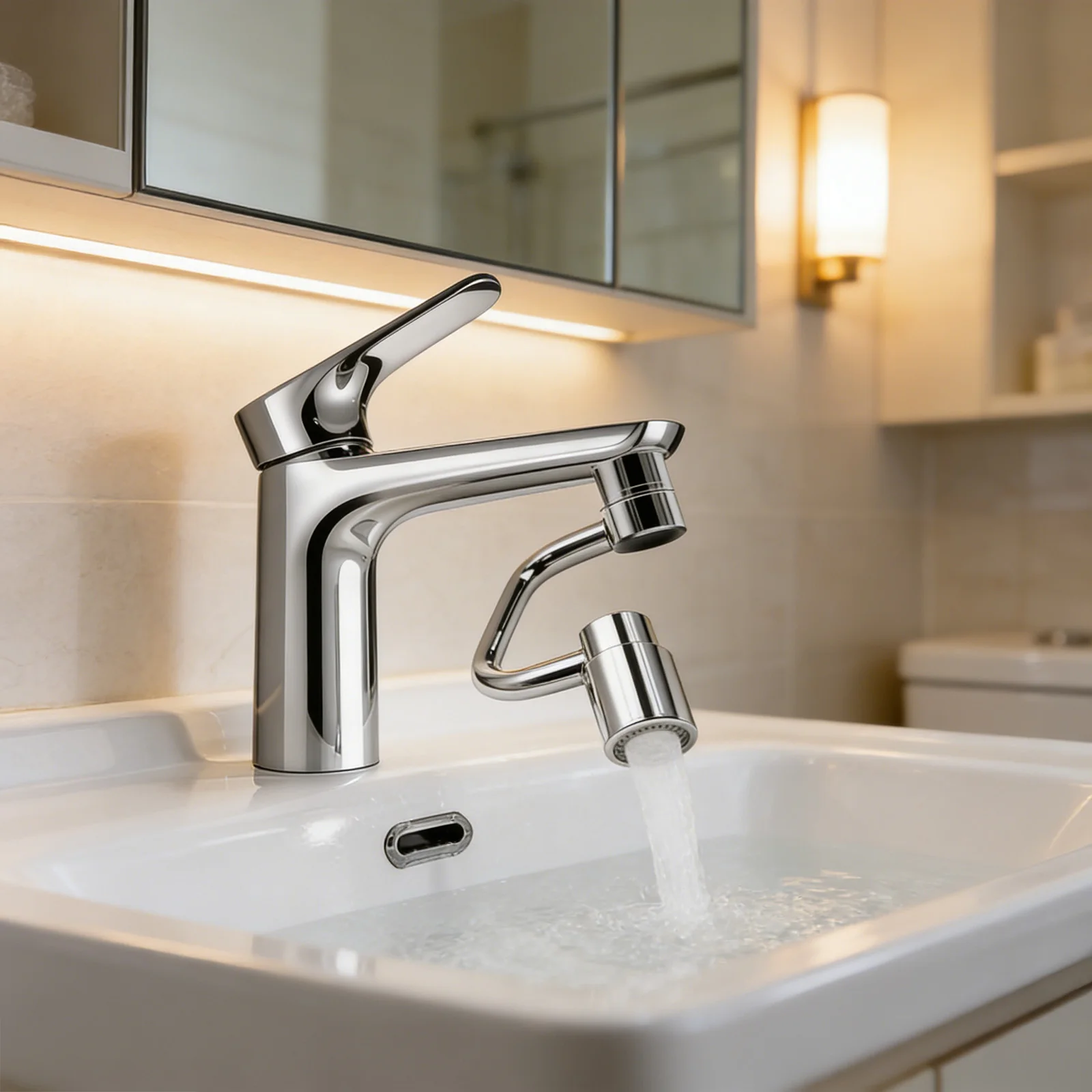 

Household Extendable Faucet 360 Degree Rotatable Universal Useful Sink Faucet Family Commonly Used Practical Faucet Extender