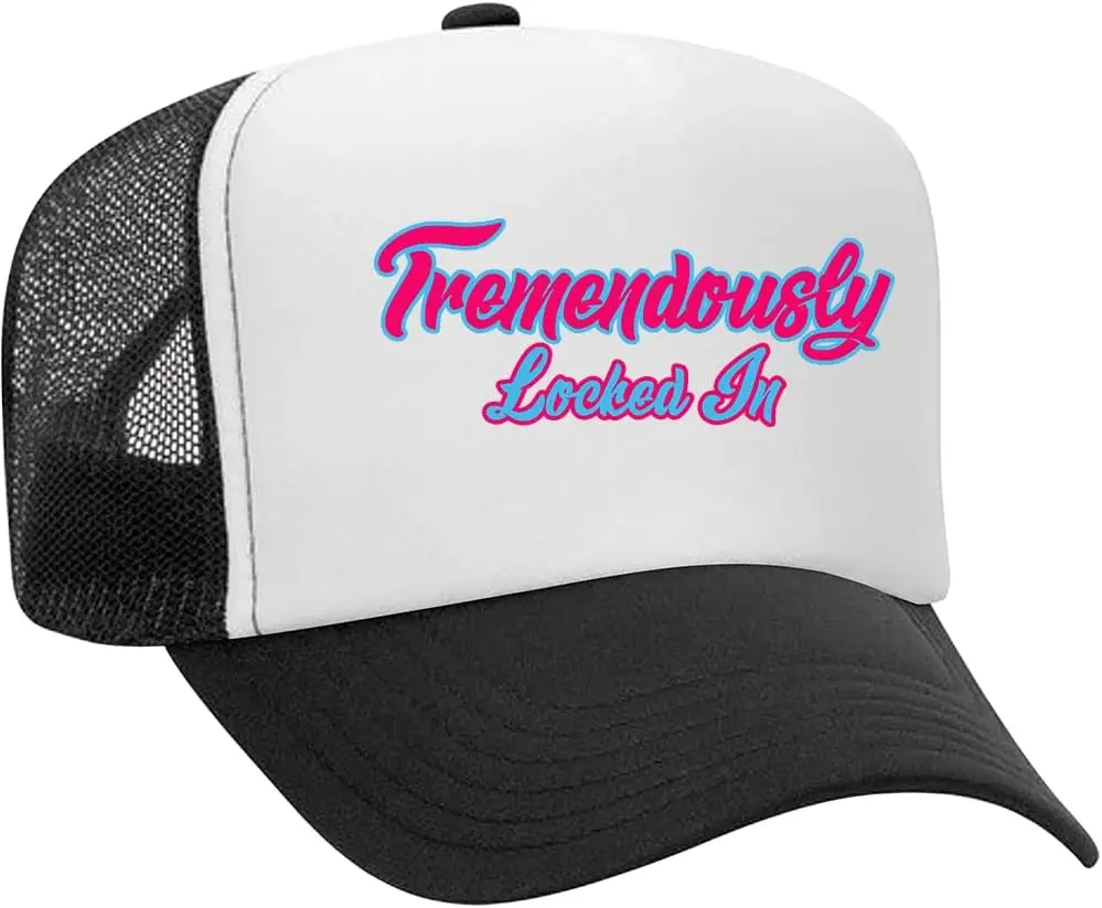 مقفل بشكل كبير في القبعة، مقفل بشكل كبير في قبعات سائقي الشاحنات القابلة للتعديل بطباعة حروف