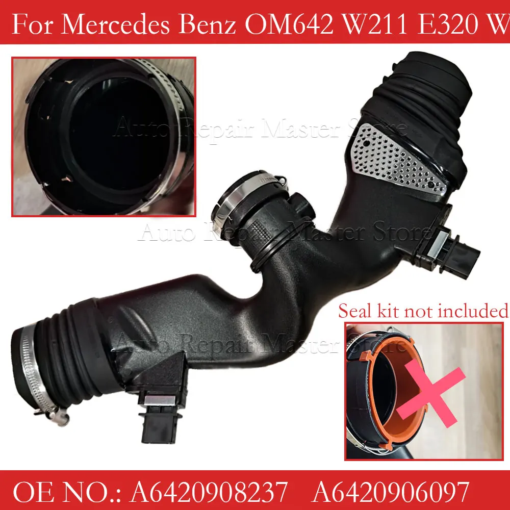 For Mercedes Benz OM642 W211 W164 W251 6420946397 A6420908237 A6420943497 6420908237 Engine Air Hose Duct With Flow Mass Sensor