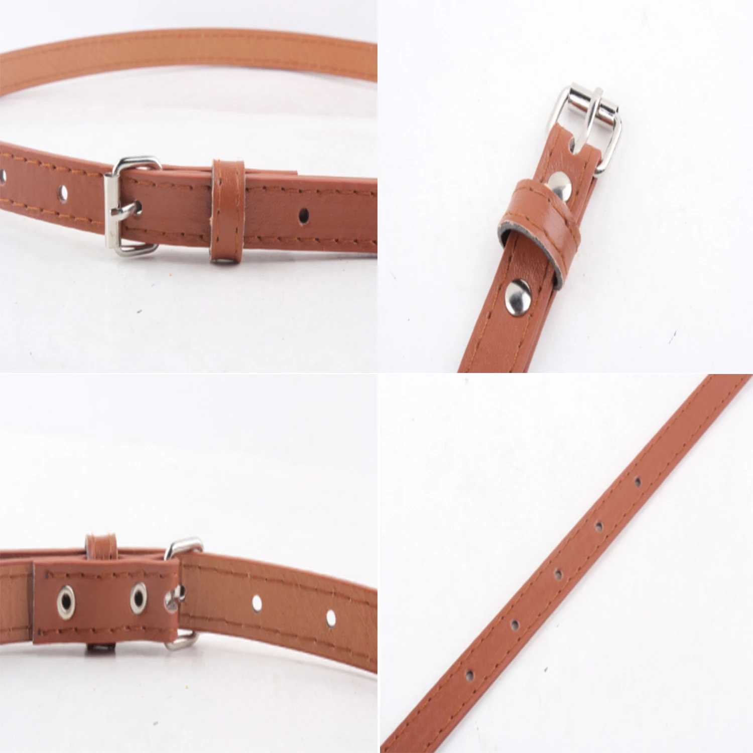 Leather Thin Belt For Women Personalized New Fashion Metal Buckle Waist Strap Female Jeans Dress Trouser Decorative Waistband