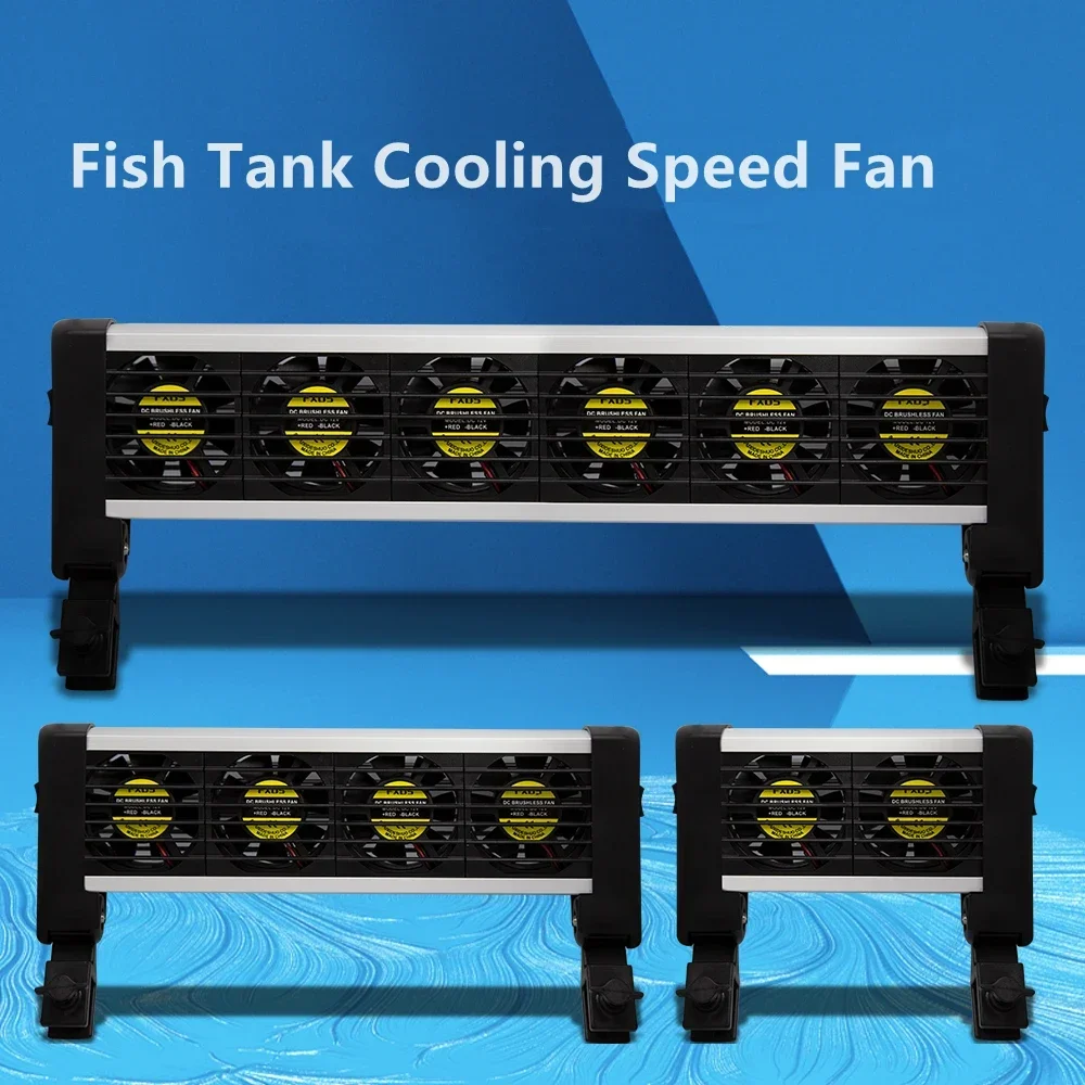 Fish Tank Cooling Fan with Adjustable Wind Speed, Accessories, Aquarium Equipment, Hot Sale, Independent Switch