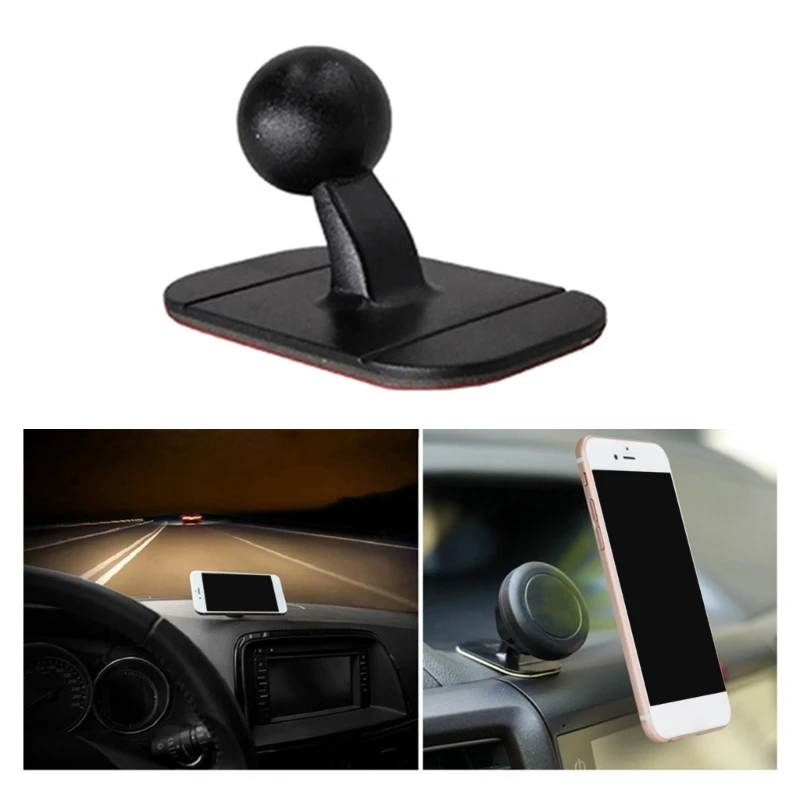 

Car Cellphone Holder Dashboard Mount 17mm Ball Head Magnetic Stand Rotary Base