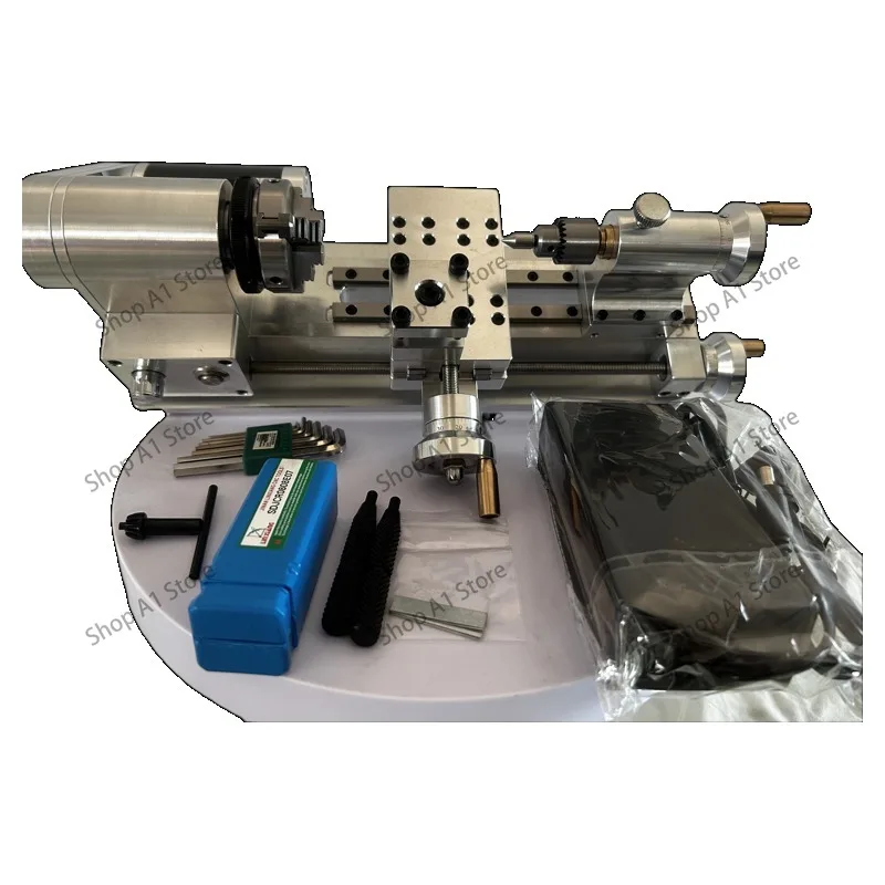 Compact Benchtop DIY Mini Lathe, Hobby‑Grade Small Turning Machine for Home Desktop Wood & Metal DIY Machining Projects