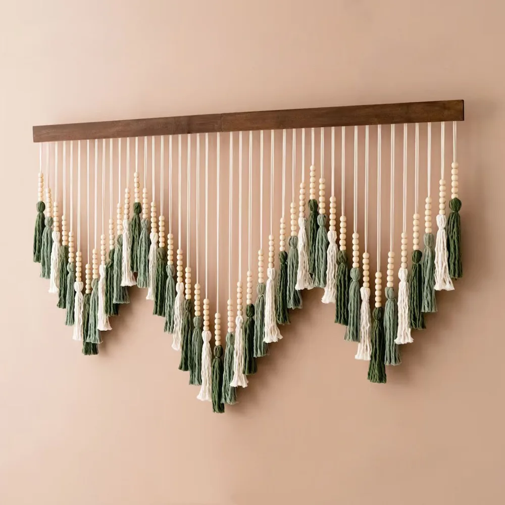 Geometric Woven Art Wall Hanging Decor Macrame Wall Hanging Tapestries Wall Decor for Home Wall Living Room Modern Farmhouse