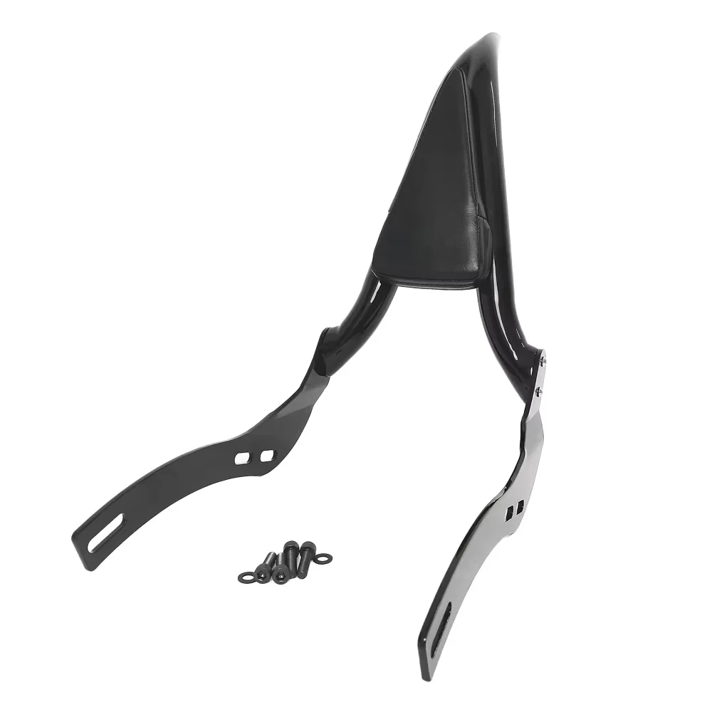 Black Motorcycle Backrest Sissy Bar for 2018-2024 Indian Scout Bobber Rogue Sixty Twenty Passenger Back Rest Sissybar Rear Pad