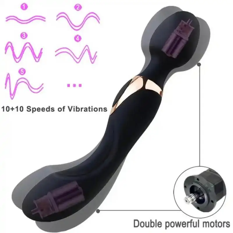 Consolador vibrador potente Av para mujer, masajeador de varita mágica femenina, estimulador de clítoris y punto G, Juguetes sexuales para adultos, masturbador