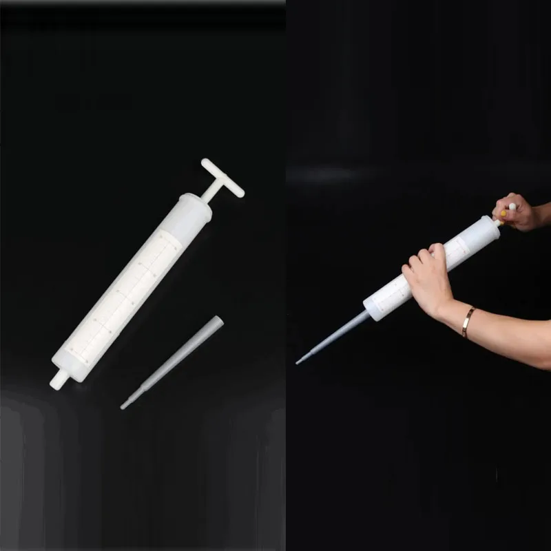 Event White Giant Prop Syringe Needle Cylinder Injector Syringe Doctor Nurse Halloween Costume Props