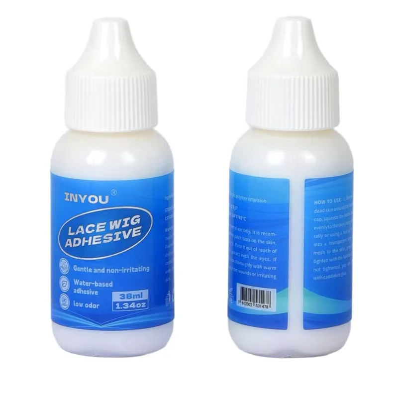 غراء شعر مستعار 38 مل، مواد لاصقة مقاومة للماء، غراء ربط الشعر غير المرئي لتطويل الشعر