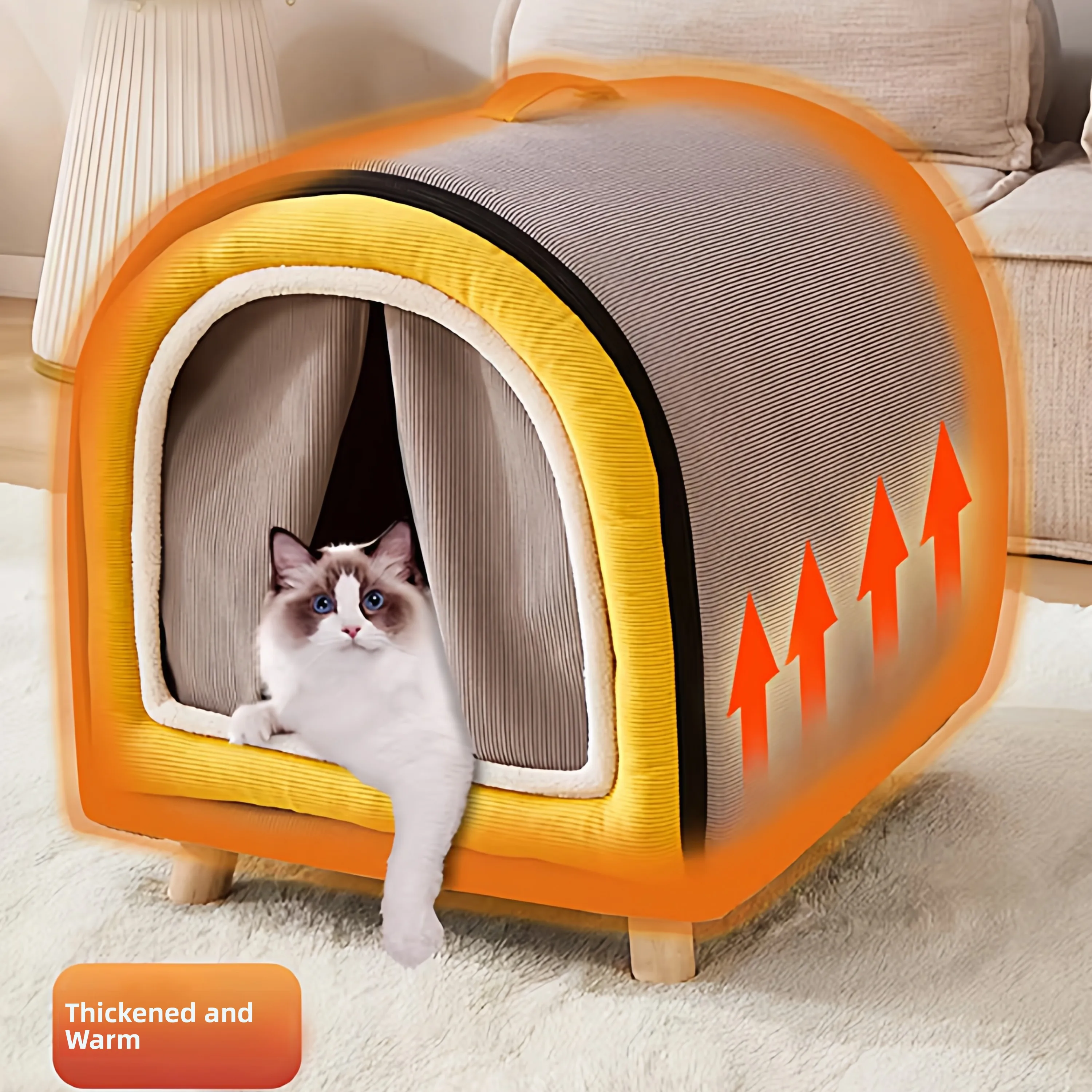 Warm Detachable Pet Bed for Dogs And Cats Small to Medium Size Indoor Use Four Season Universal Breathable And Washable