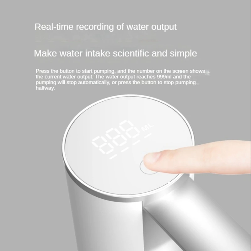 Smart Water Dispenser Electric Water Bottles Pump Household USB Foldable Barreled Water Suction Device For Home