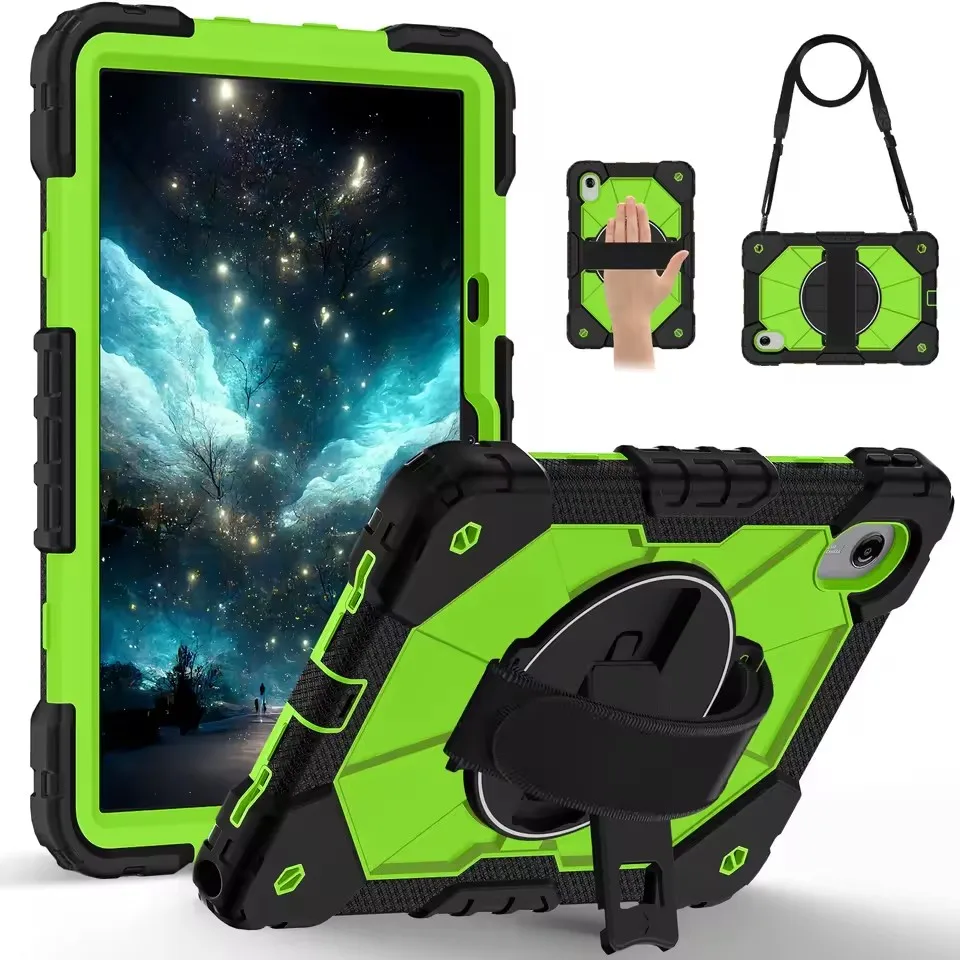 360 Rotating Kickstand Heavy Duty Armor Tablet Case for Lenovo Xiaoxin Pad 11 2025 11 dea Tab K11 Gen 2 M11 2024 Stand Cover