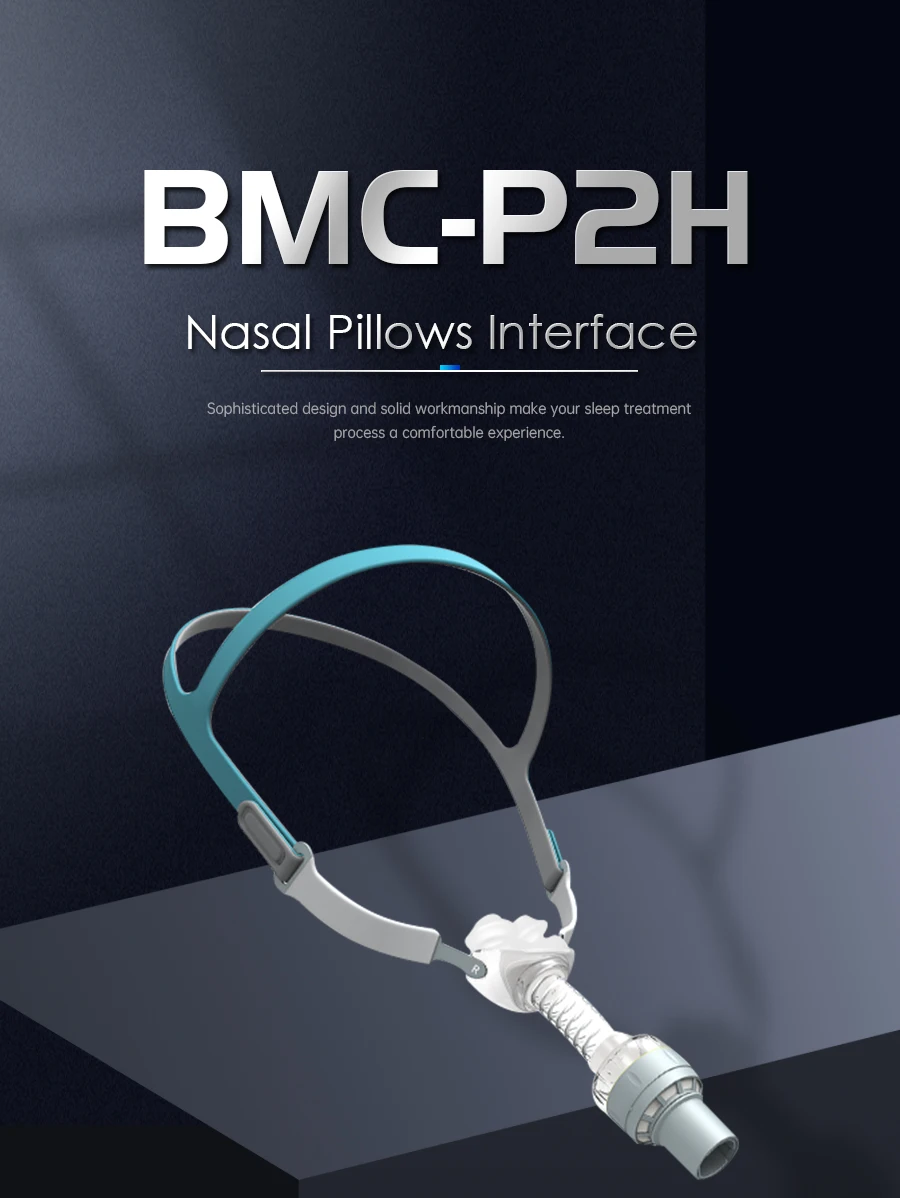 BMC CPAP Mask Waterless Humidification With 3 Size Cushions For Medical Air Breathing Machine Sleep Apnea Anti Snoring Traveling