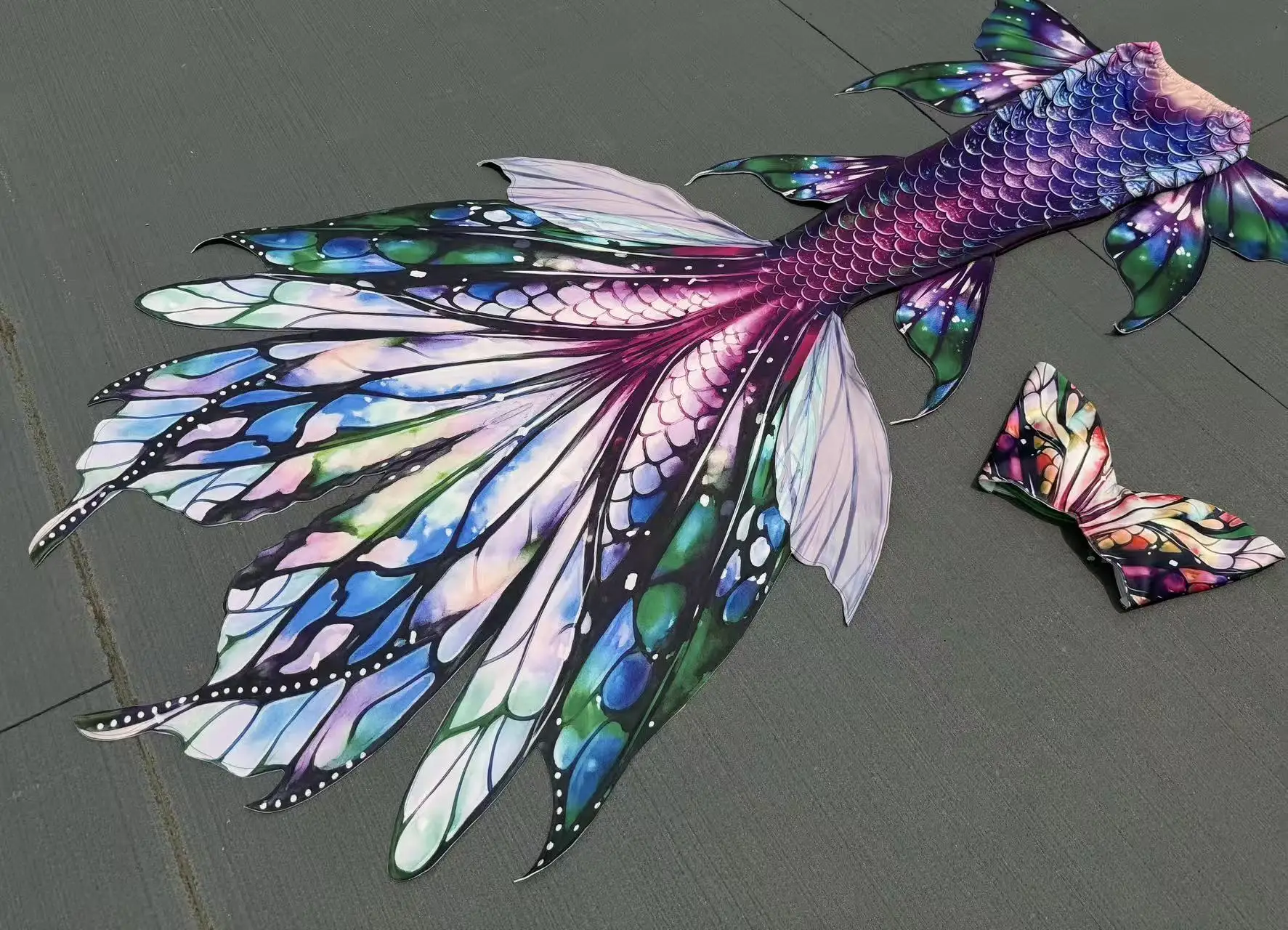 

High Quality Mermaid Tail Tailored Swimsuit, Aquarium Butterfly Elf Cosplay Performance Costume, Free Diving Shooting