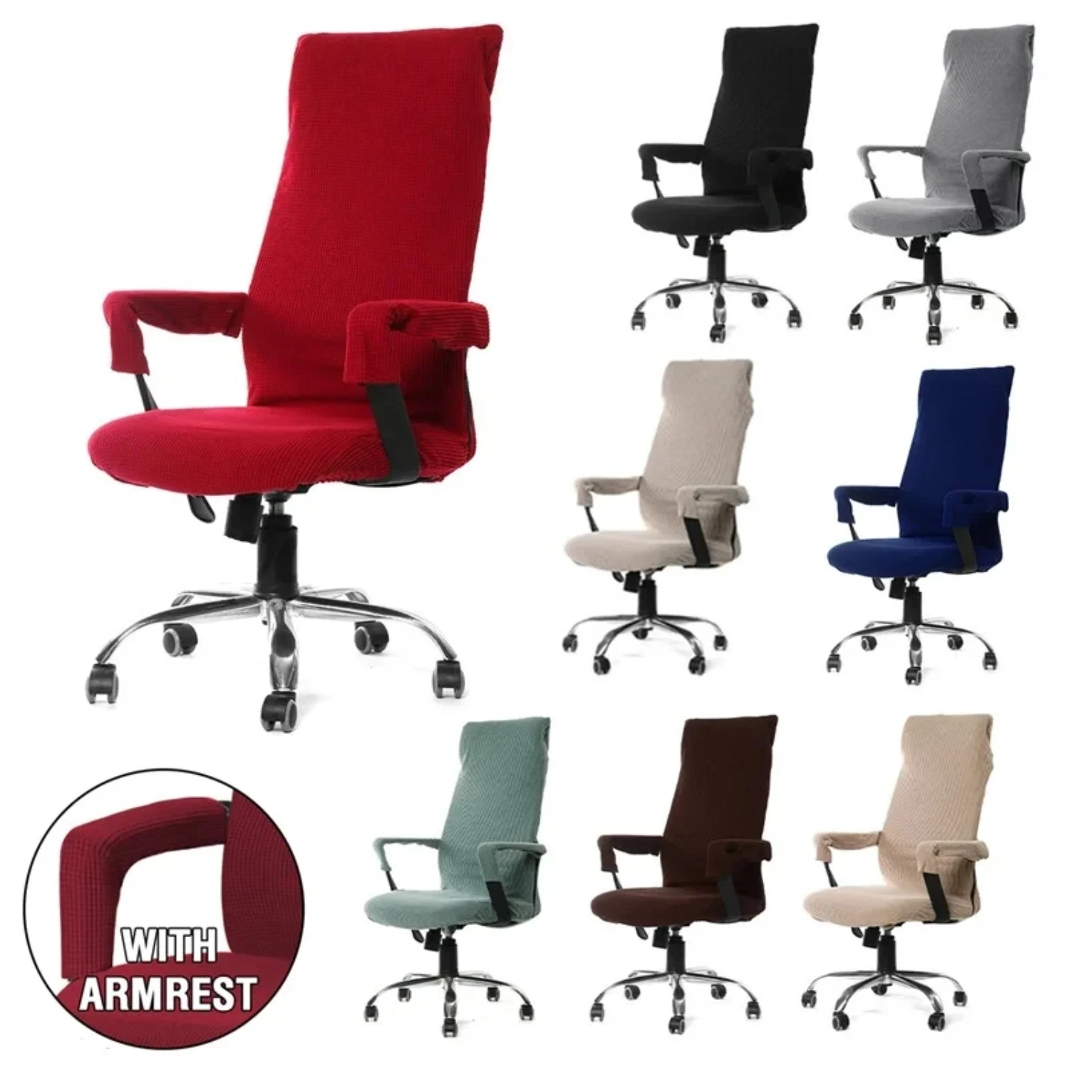 Refurbished Thickened Gaming Chair Cover| Stretch Armchair Slipcover for Computer Swivel Office and Study Room| Dust-Proof Prote