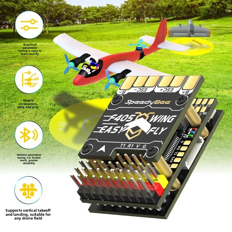 SpeedyBee F405 WING MINI Flight Controller Small Size for Fixed Wing FPV Drone RC Airplane Mini Board