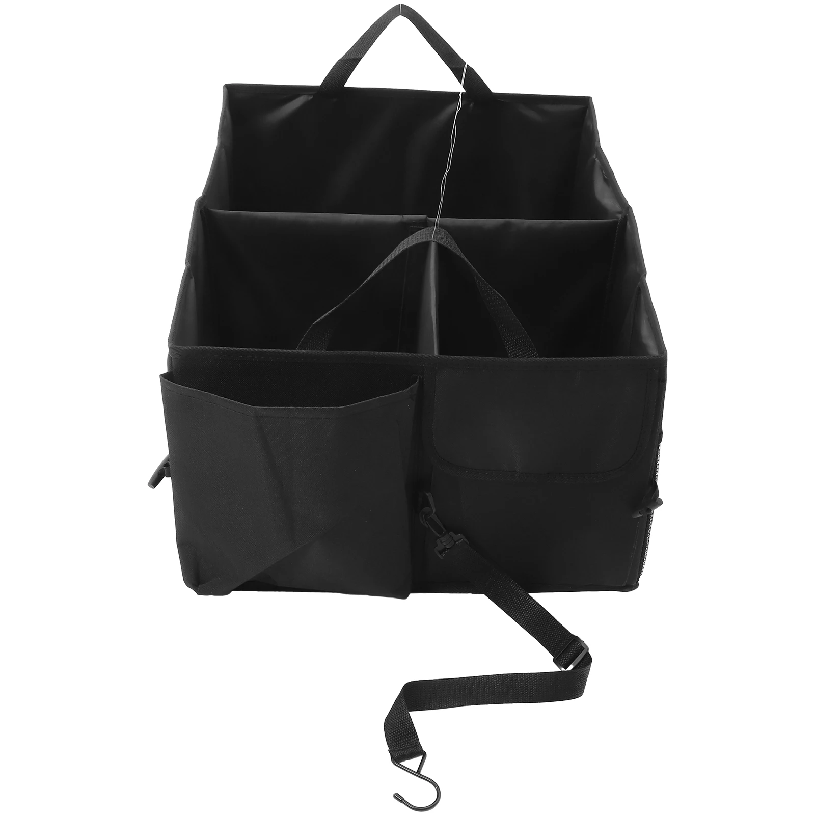 

Car Trunk Organizer Storage Box Collapsible Large Capacity Foldable Suv Cargo Organizer Black Camping Accessories