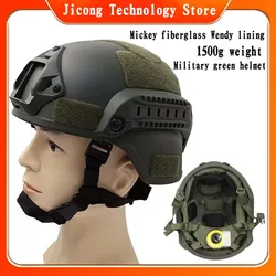 Casco táctico militar para exteriores, equipo de protección para bicicleta, policía especial, MICH2000, pistola de aire MH