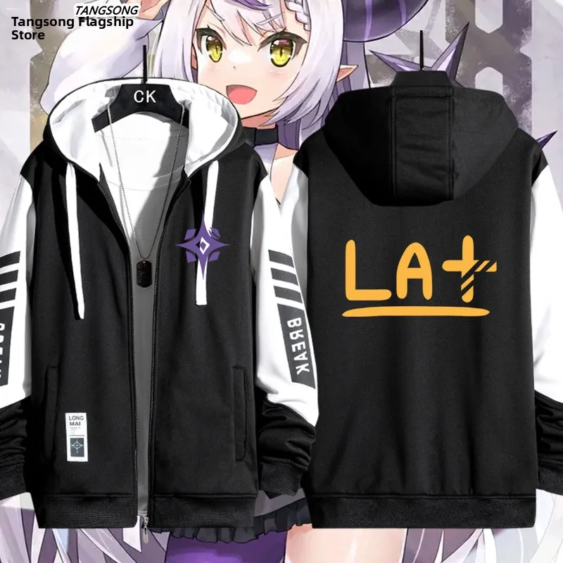 

Куртка с капюшоном Laplace Vt в стиле аниме, верхняя одежда, кардиган из полиэстера с длинными рукавами, на молнии, молодежная, модная, ветрозащитная