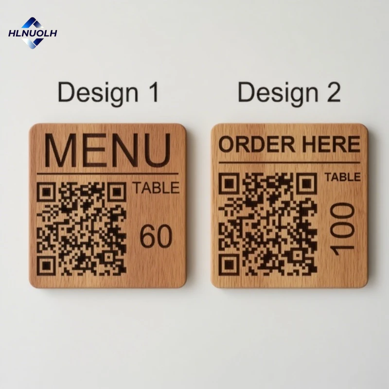 

Custom Wood QR Code Plaques Custom Wooden Menu QR Code Tags for Bars, Restaurants and Clubs Effortless Ordering Menu QR Code