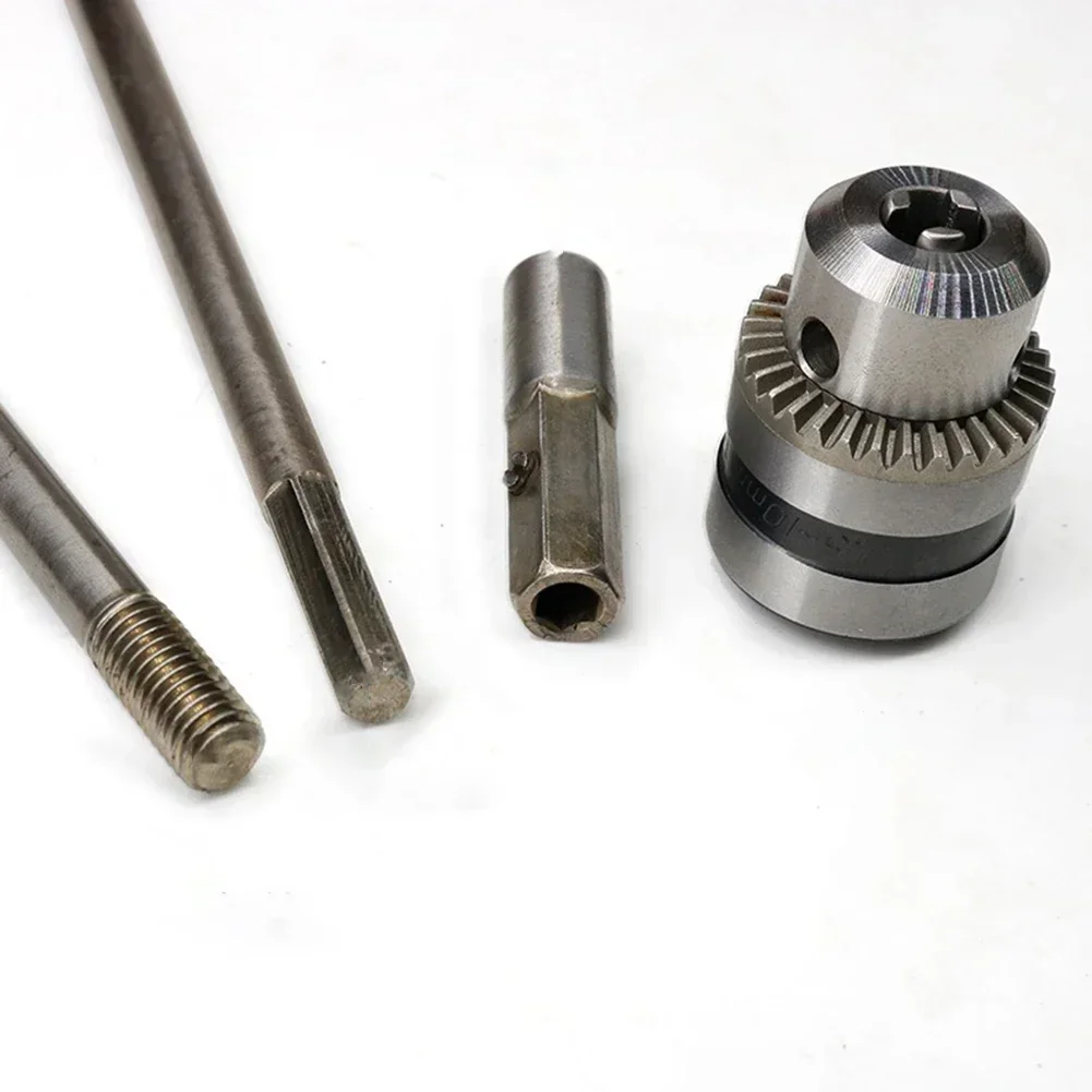 2 pz 300mm Estensione del Trapano Collegare Asta Da M10 A 6.35mm Adattatore Esagonale M10 Mandrino Per Foro Profondo parete Penetrazione Strumento