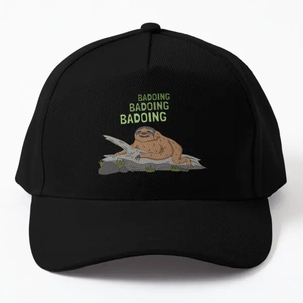 Badoing Sloth  Baseball Cap Hat Hip Hop Casual Summer Printed Outdoor Women Mens Bonnet  Spring  Sun Czapka Fish Black