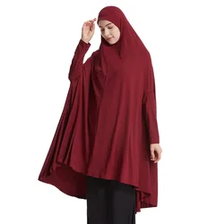 Eid Ramadan Long Khimar Veils Kaftan One Piece Amira sciarpa Hijab Overhead donne musulmane Burqa preghiera indumento abbigliamento islamico