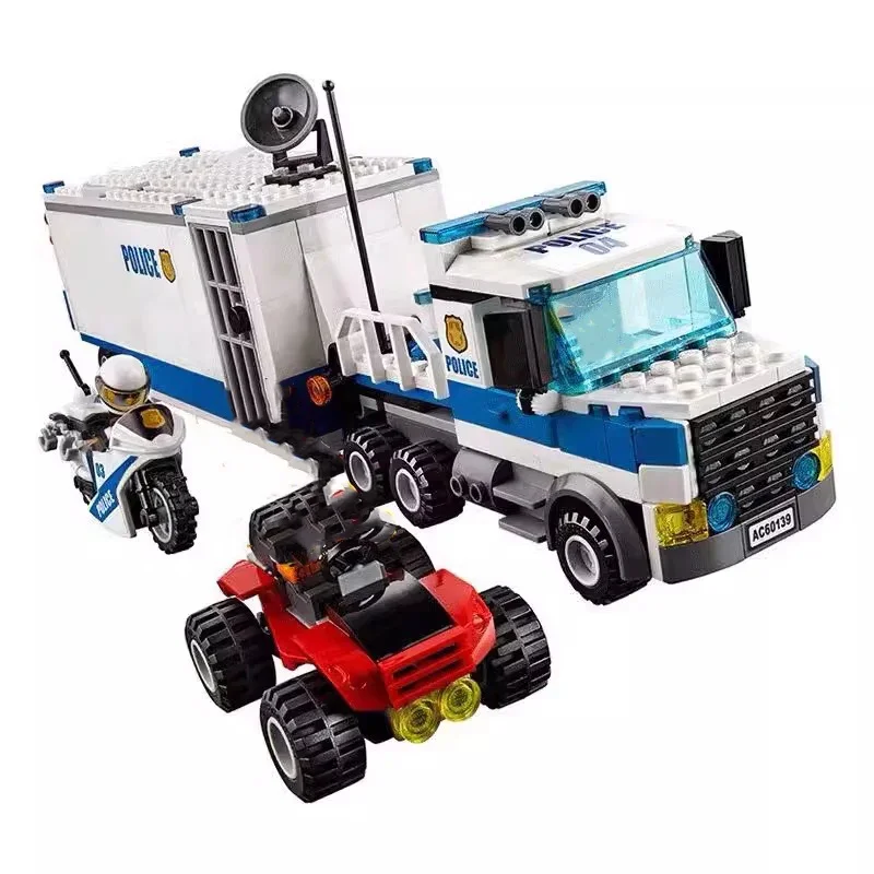 City Police Station Command Center Guard Building Blocks 60139 Helicopter Car Prison Brick Educational Toy Children Kid Boy Gift