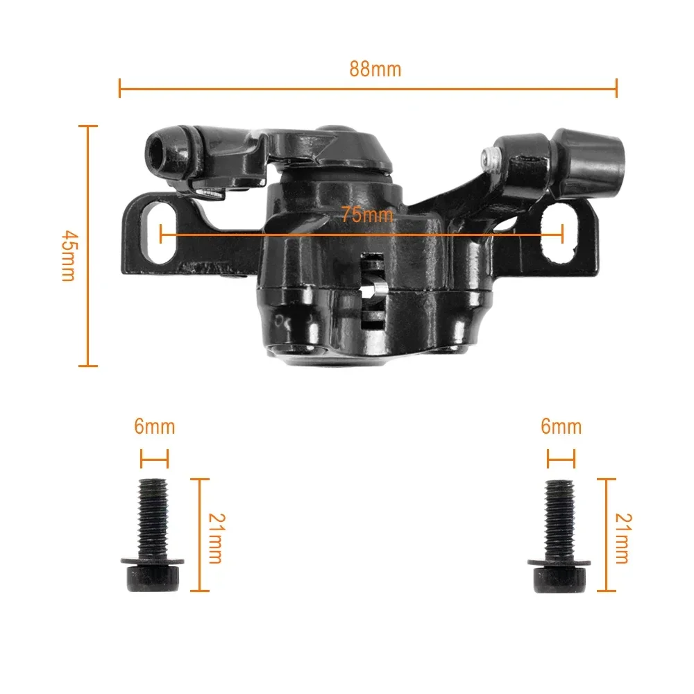 Universal Disc Brake Calipers Line Pulling Disc Brake Solid Aluminium Alloy Electric Scooter Rear Brake Caliper Accessories