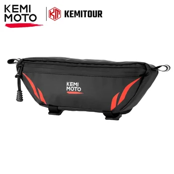 KEMIMOTO Torba na kierownicę motocykla Wodoodporne przednie torby do przechowywania Torba na kierownicę roweru Uniwersalna do elektrycznego skutera Dirt Bike