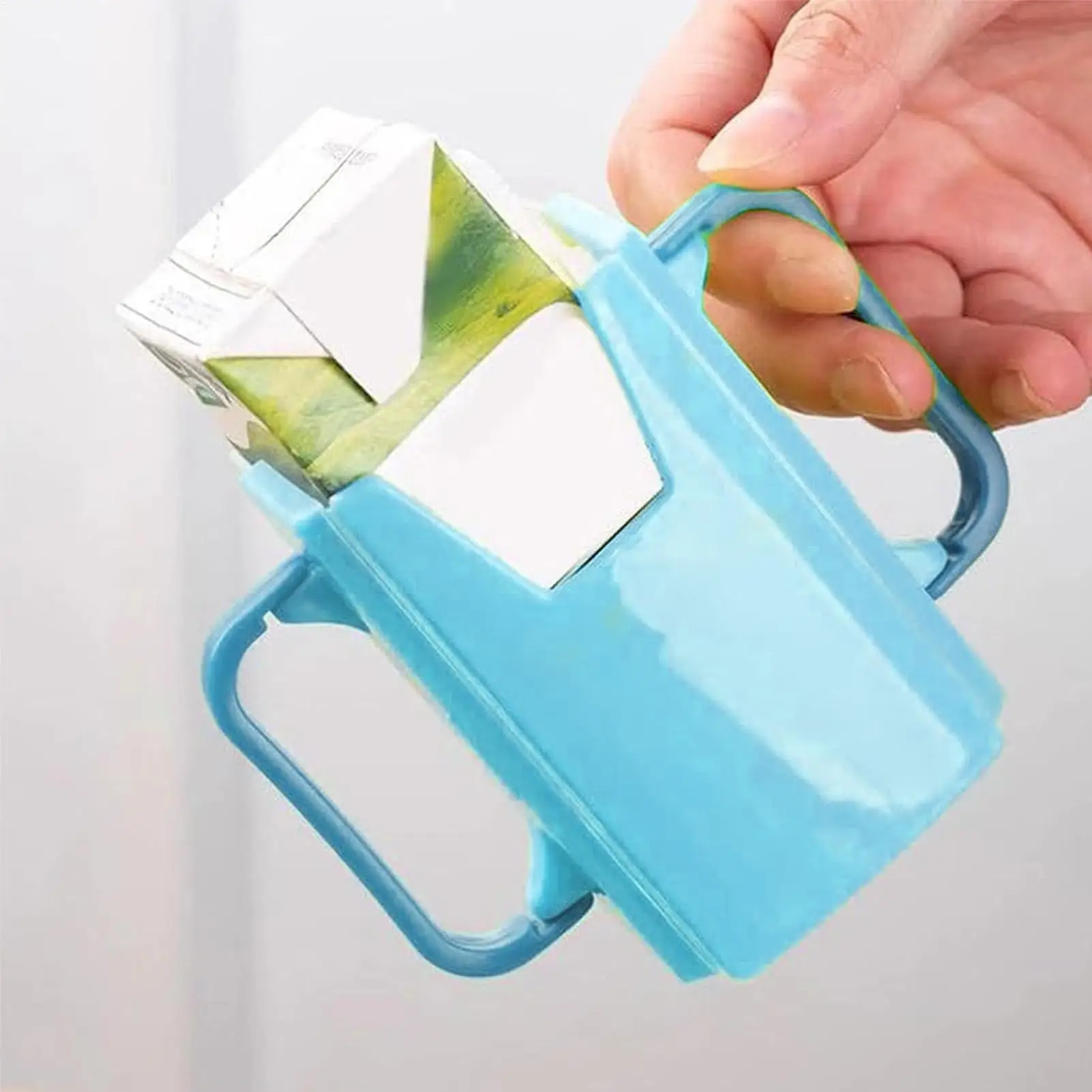 Soporte para caja de jugo, soporte para botella de beber para niños pequeños, soporte para bolsa a prueba de apretar, soporte para bolsa de leche y jugo ajustable y portátil