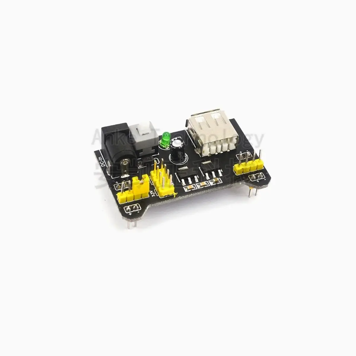 

Breadboard Power Module, Compatible with 5V and 3.3V, MB-102 Power Board, Dual-channel 5V/3.3V, Black