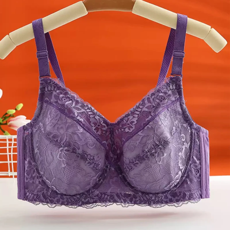 

Женский кружевной бюстгальтер на косточках с легкой подкладкой, размеры 34–48, чашки B-C-G H-F для больших размеров, удобная посадка для женщин