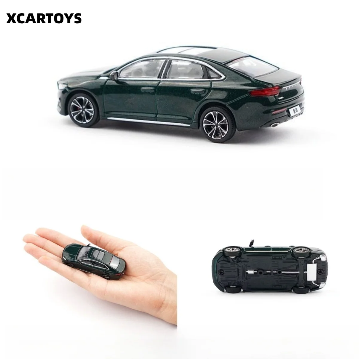 XCARTOYS 1/64 Miniature Alloy Model Toy, Geely Xingrui, Stone Green T7-06