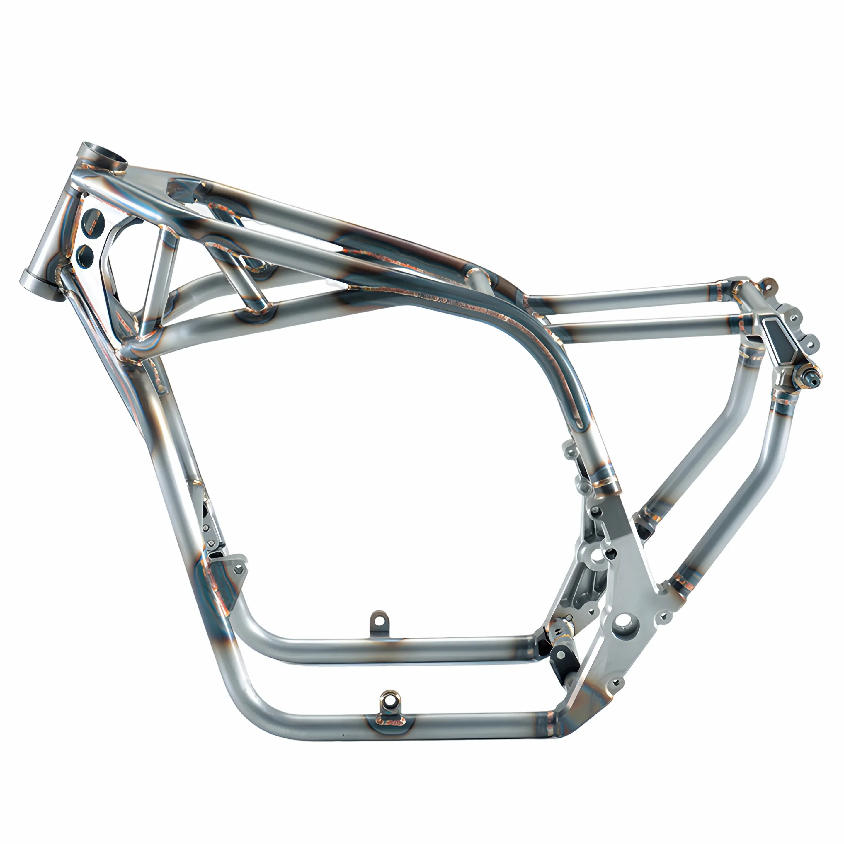 

Oem Customised Aluminium Alloy Stainless Steel Welding Parts Motorbike Frames Steel Bracket Metal Forming La ser Cutting Service