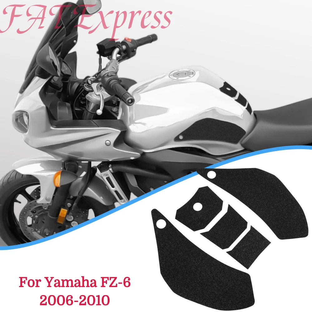 

2008 2009 FZ6 Tank Pad Protector For Yamaha FZ-6 FZ 6 2007-2010 Motorcycle Sticker Decal Gas Fuel Knee Grip Traction Side Pads