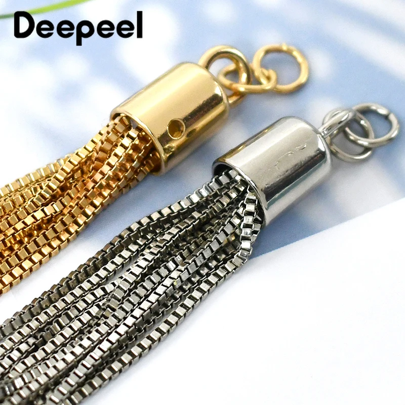 4/10/20Pcs 95mm Metal Tassel Decoration Hooks Bag Pendant Keychain Charm Caps for Purse Handbag Craft