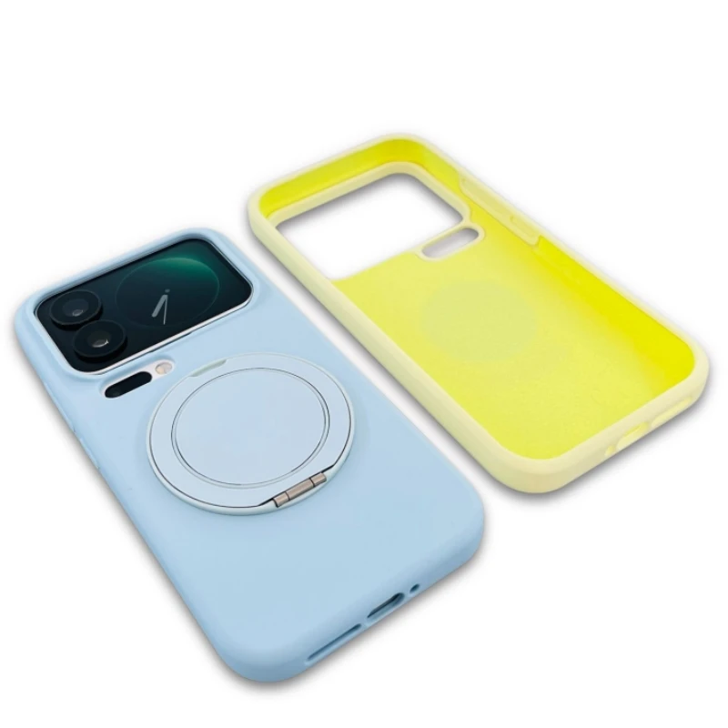 

Для Xiaomi 17 Pro Max Чехол Мягкий магнитный кронштейн Жидкий силиконовый защитный чехол от падения для Xiaomi 17 Pro Shell Bumper Funda